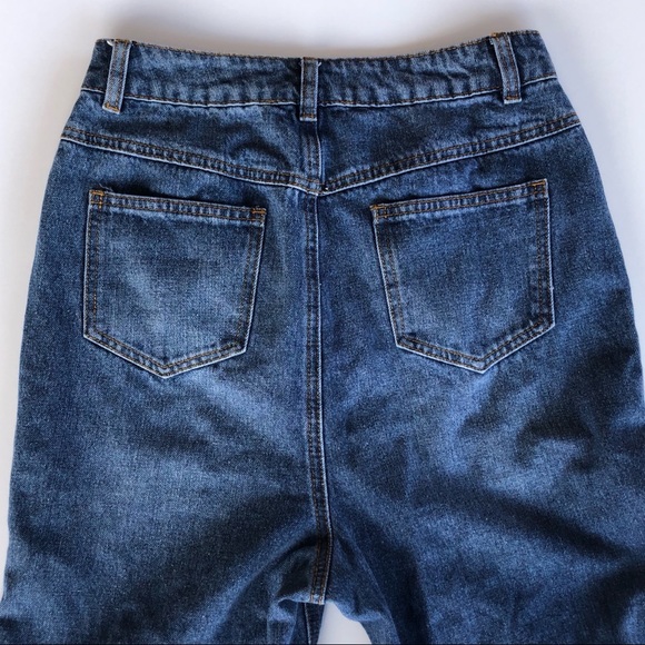 English Factory Super High Waist Crop Flare Jeans - Picture 7 of 8